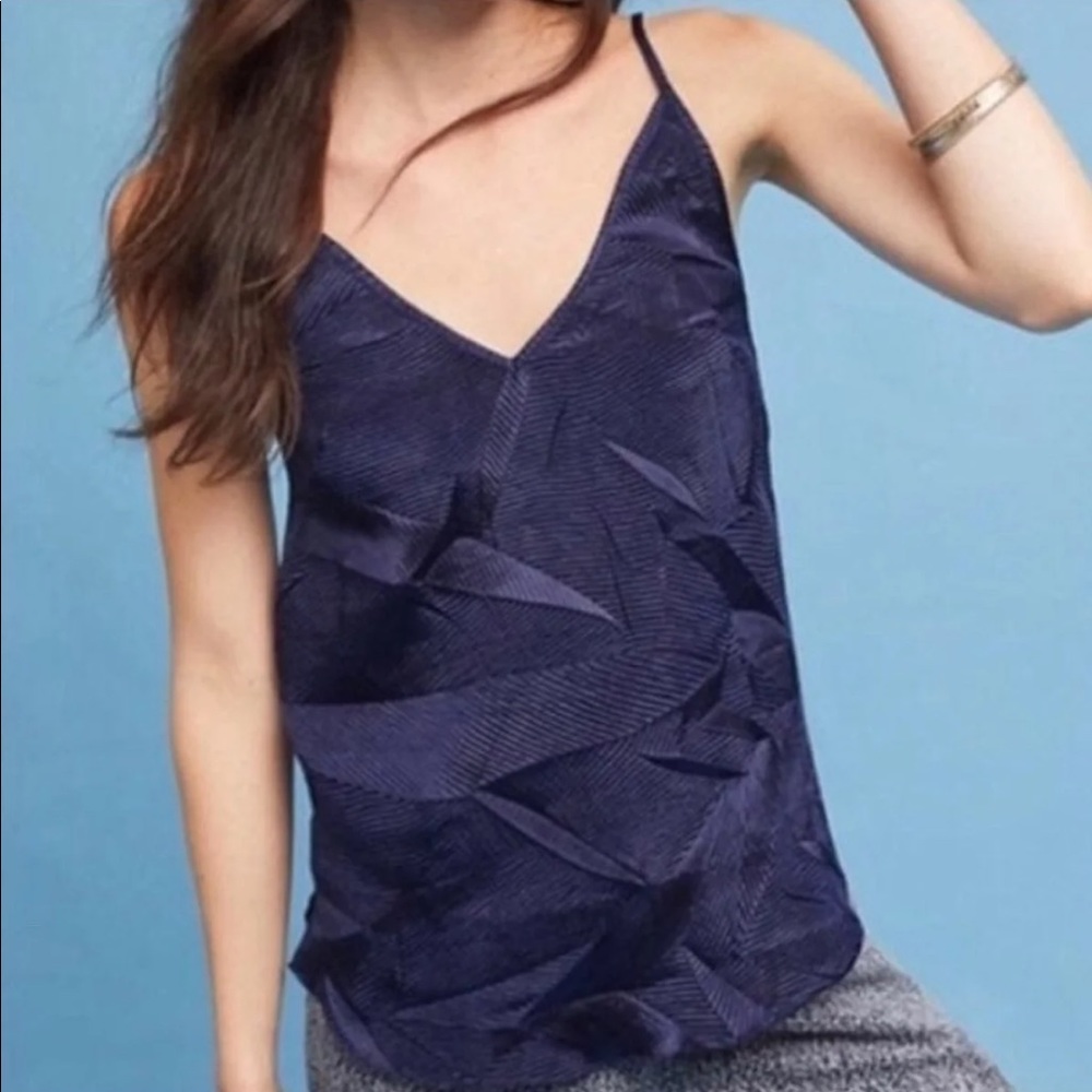Navy Textured Tank